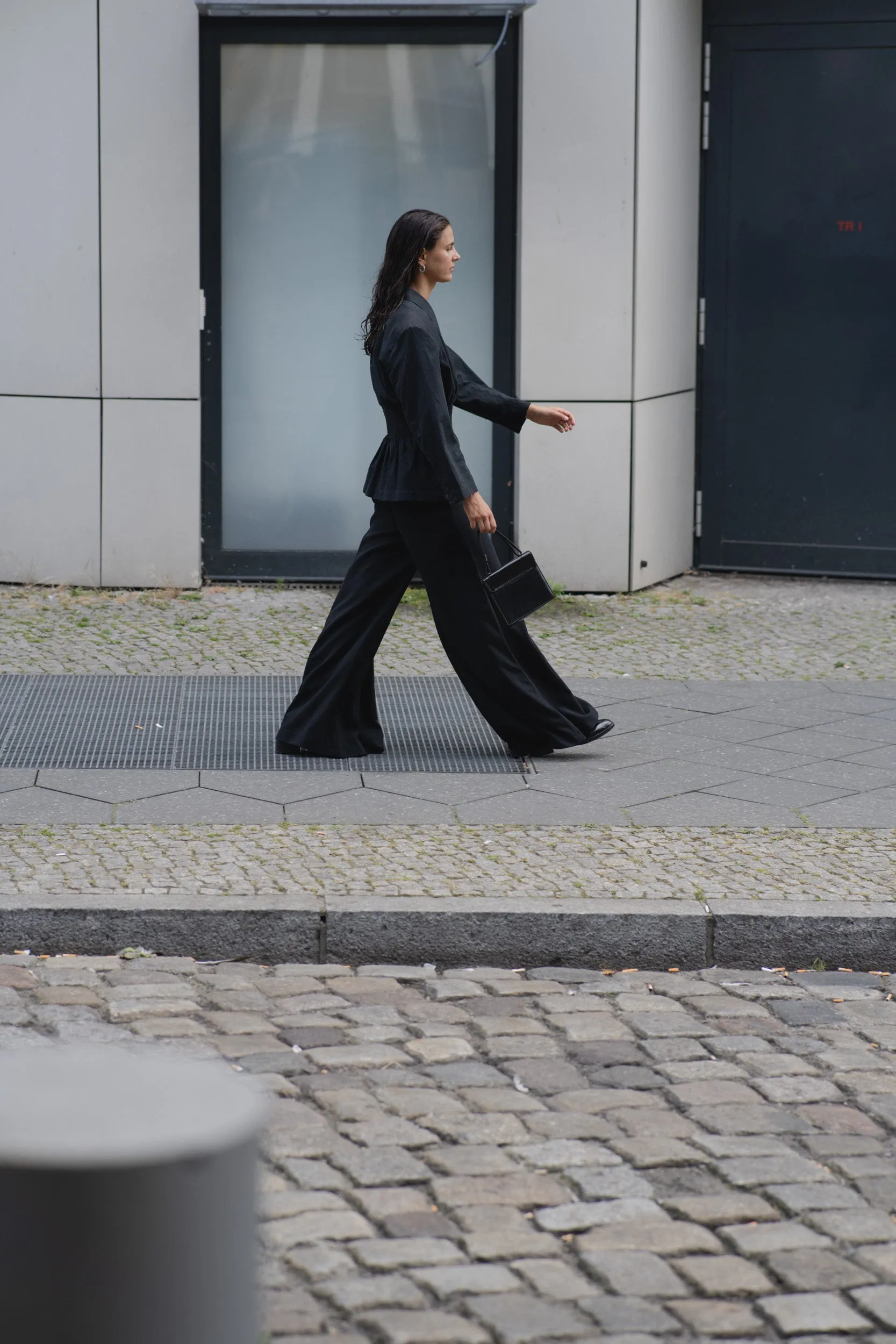 0060_VINTAGE 1960 BLACK WIDE LEG PANTS