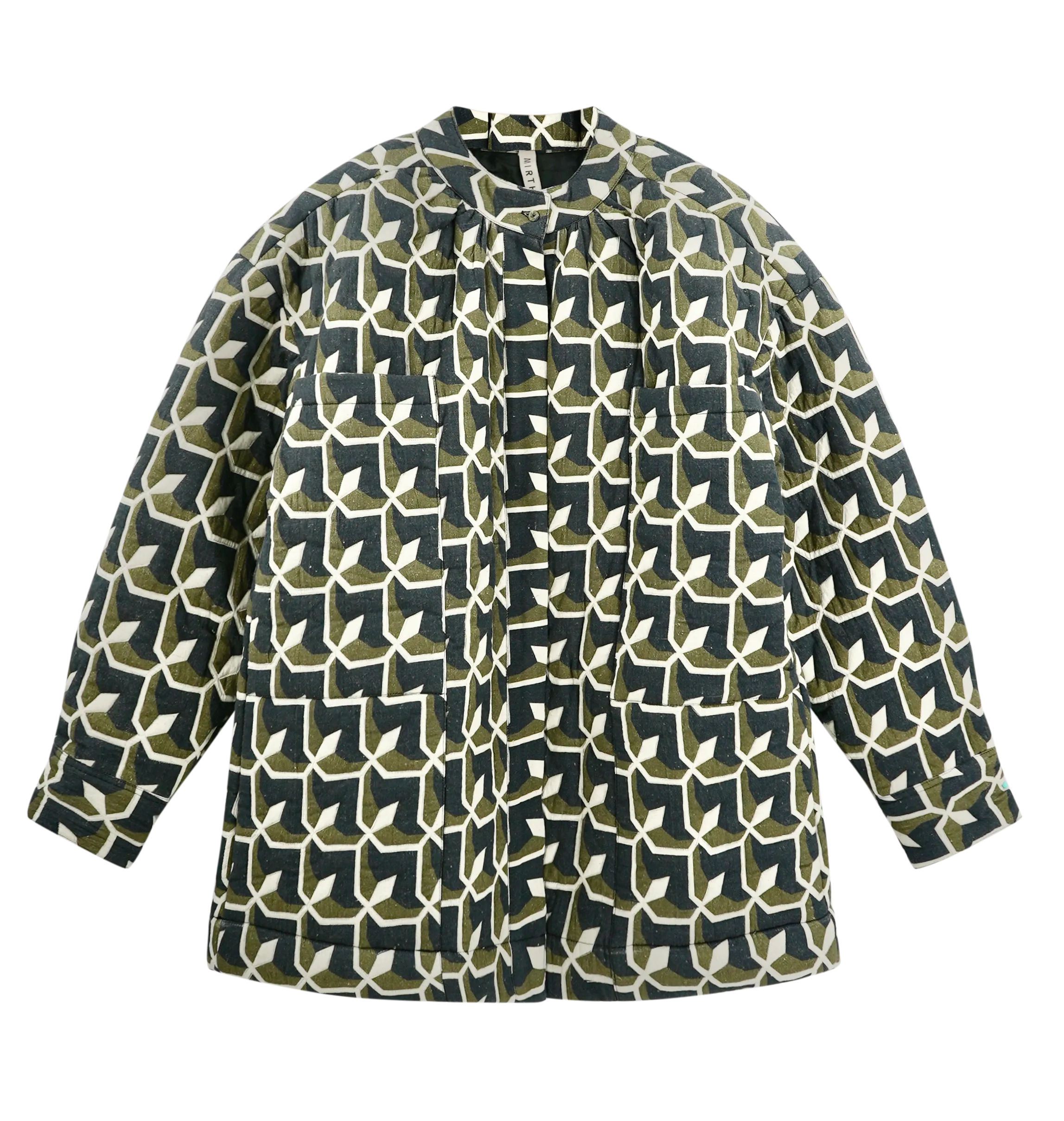 Bergen Jacket in Olive Parquet