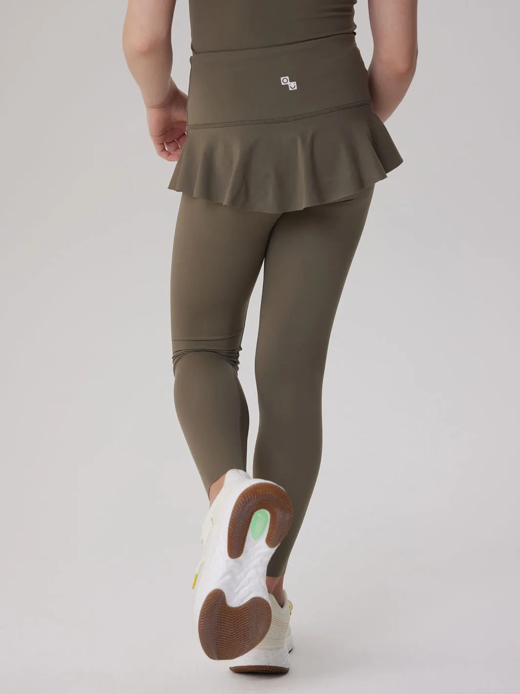 High-Waist  Ruffle Skirt Leggings
