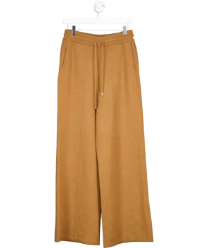 Lily Silk Brown Fluid Cashmere Sweatpants UK 12