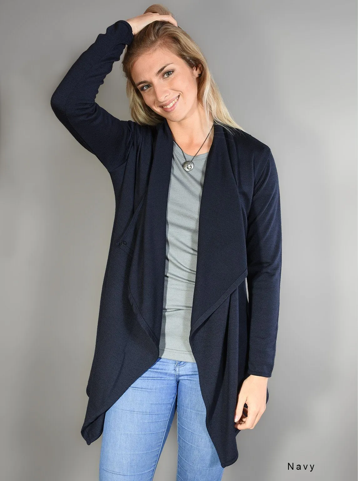 Merino Cross-over Cardigan