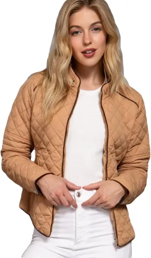 NE PEOPLE Womens Lightweight Quilted Zip Jacket (S-3XL)