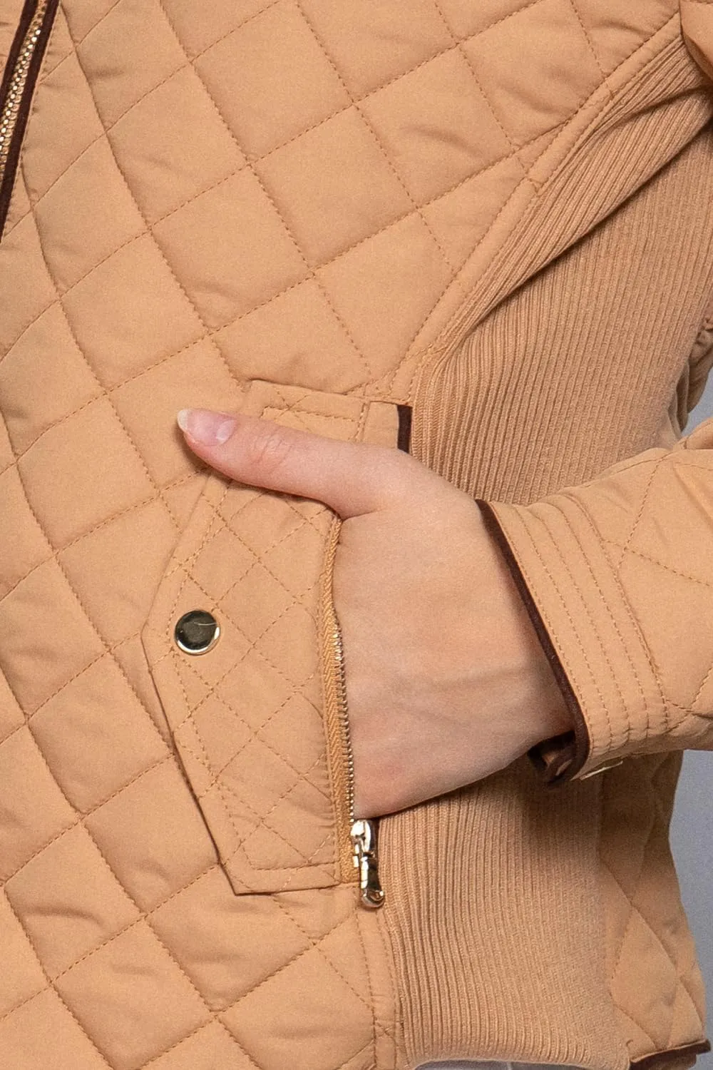 NE PEOPLE Womens Lightweight Quilted Zip Jacket (S-3XL)