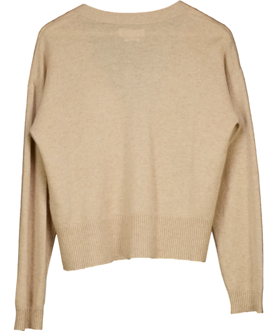 Notshy Beige Light Cashmere Cardigan UK M