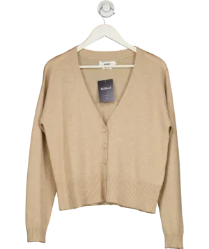 Notshy Beige Light Cashmere Cardigan UK M