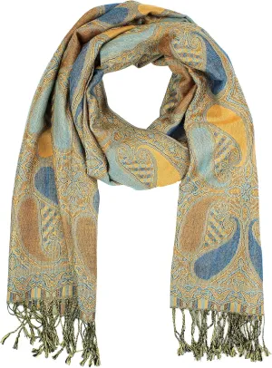 PASKMLNA Reversible Paisley Pashmina Shawl Wrap Elegant Colors